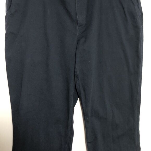 Duluth Trading Pants Mens 44 W 34 Blue Flex Fire Hose Foreman Canvas Workwear - Picture 5 of 14